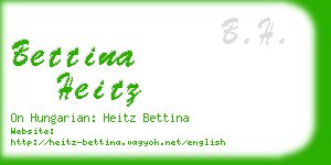 bettina heitz business card